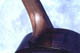 Optional Walnut neck and heel detail on Andrew's Concert grand